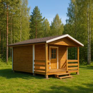 suvemaja 2,4x5m terrassiga